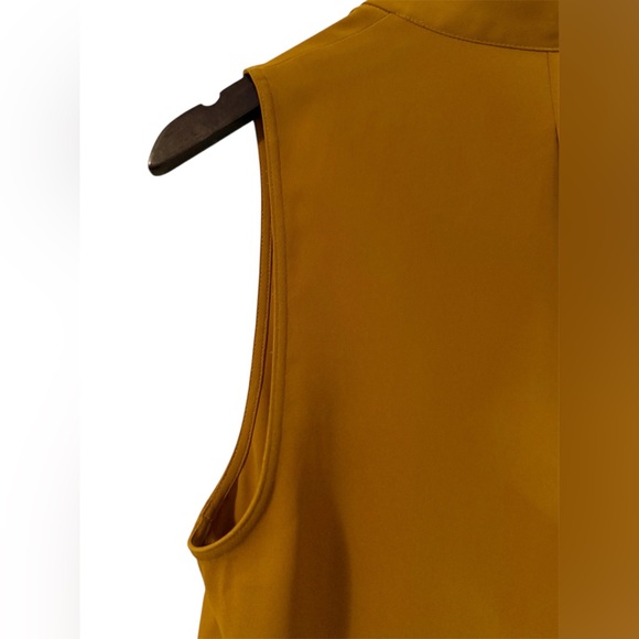 Aritzia Babaton | Akira Sleeveless Blouse | Cairo Gold/Gold | M - Picture 11 of 13